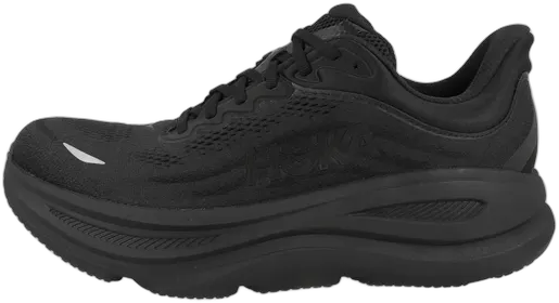 Hoka Bondi 9 Shoes for Men, Black Mesh, Size 8.5