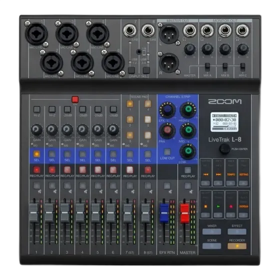 Zoom LiveTrak L8 Mixer